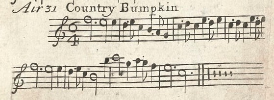 Country Bumpkin (Cobbler's Opera, 1779)
