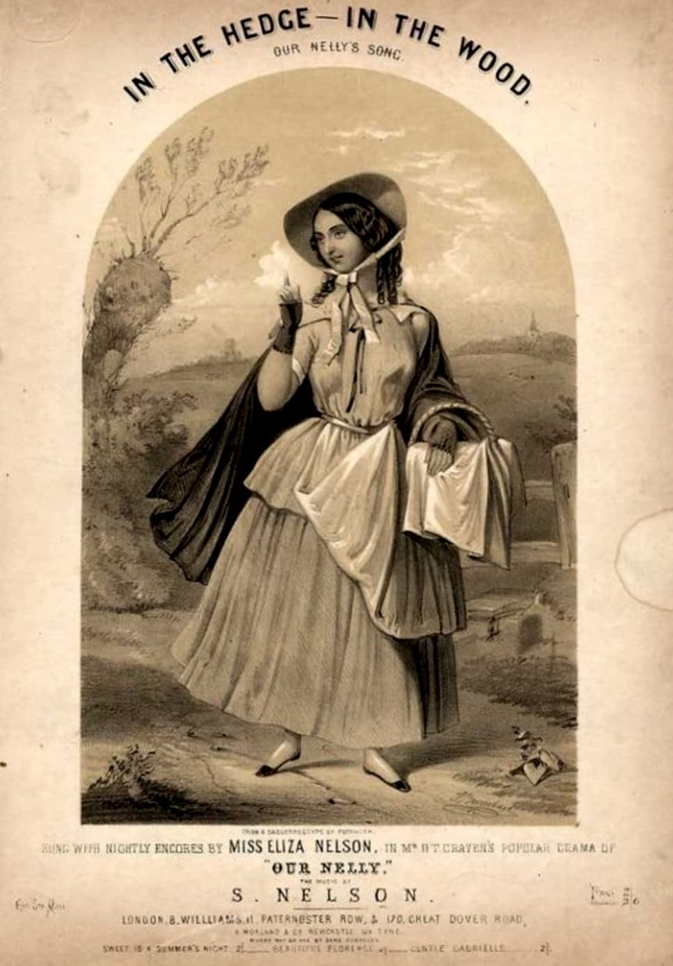 Miss Eliza Nelson, as Our Nelly, by John Brandard, London, c. 1851