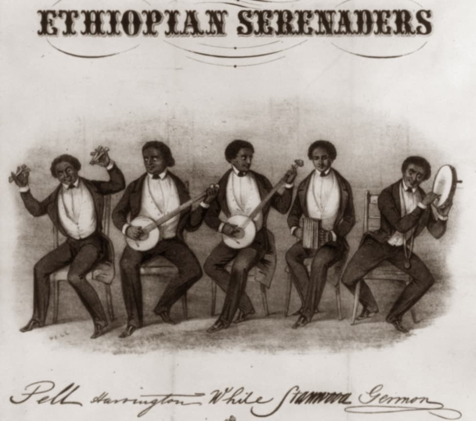 The original Ethiopian Serenaders, Pel, Harrington, White, Stanwood, and Germon, New York, USA, c. 1845