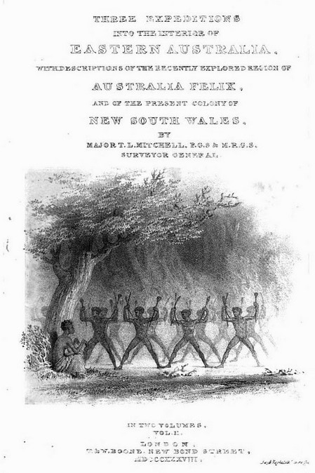 Corrobory (titlepage Mitchell 1838, 2) 