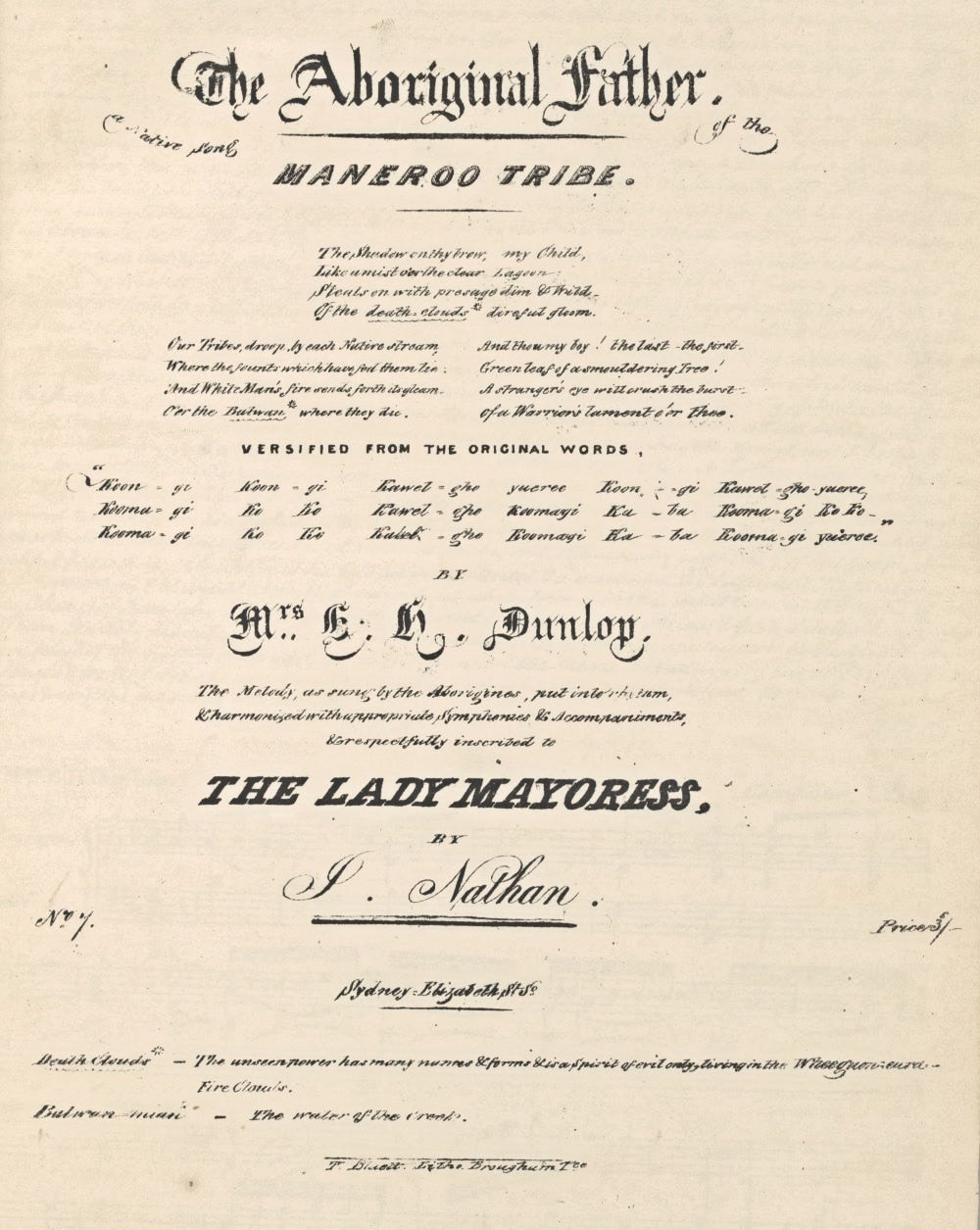 The Aboriginal father (1843), cover; National Library of Australia