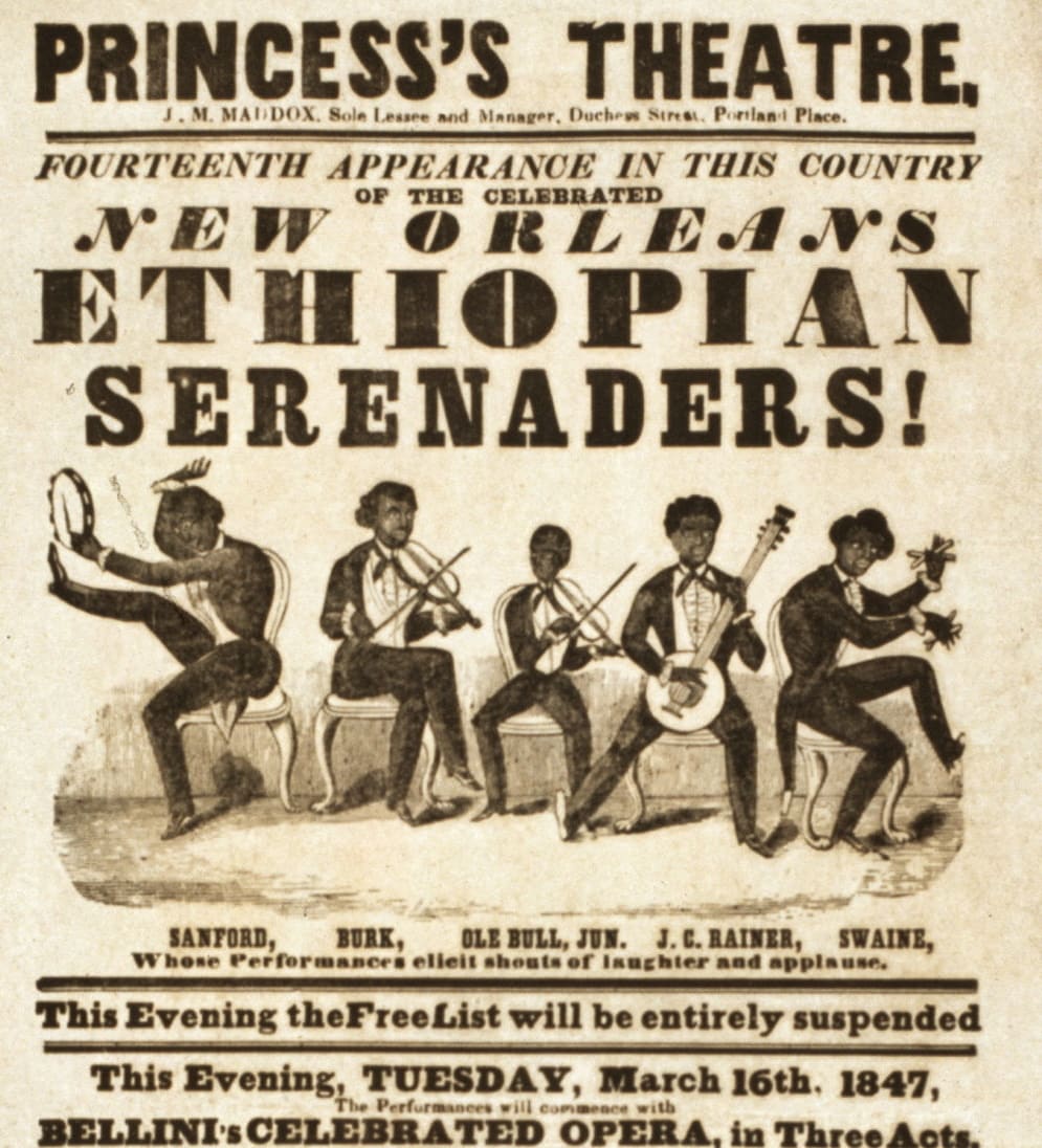 Princess's Theatre, London, 16 March 1847, New Orleans Ethiopian Serenaders