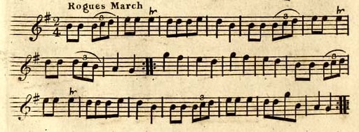 Rogue's March (Compleat Tutor for the Fife 1765)