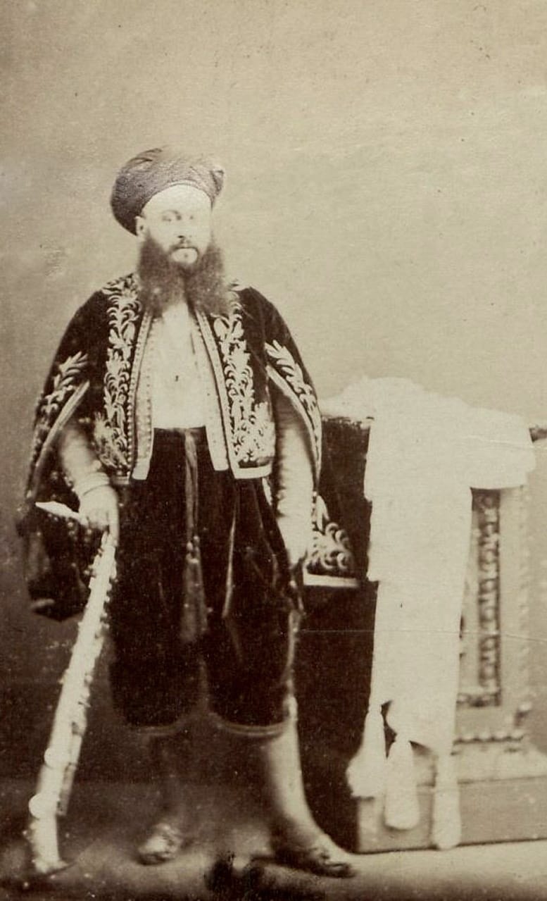 Ali-Ben Sou-Alle (photograph by Adolphe Naudin, registered 4 October 1864; UK National Archives; Cottrell 2018, 13, figure 2