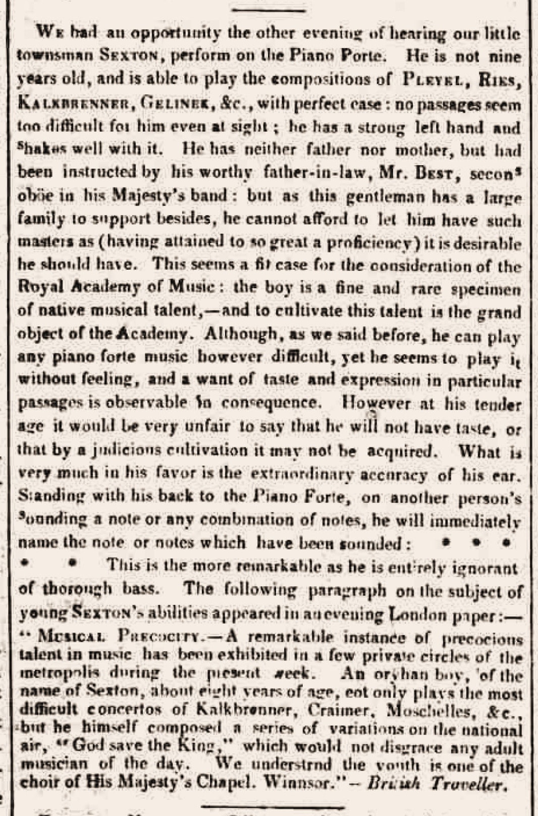 [News], Windsor and Eton Express (9 January 1830), 3