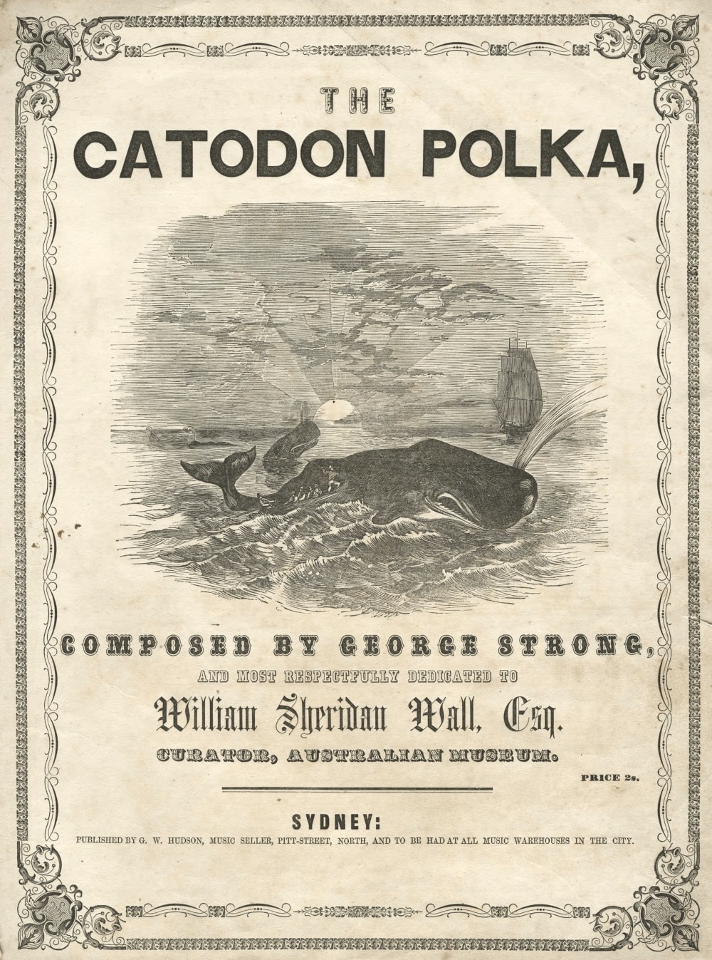 The catodon polka, by George Strong (Sydney: Hudson, 1854); National Library of Australia