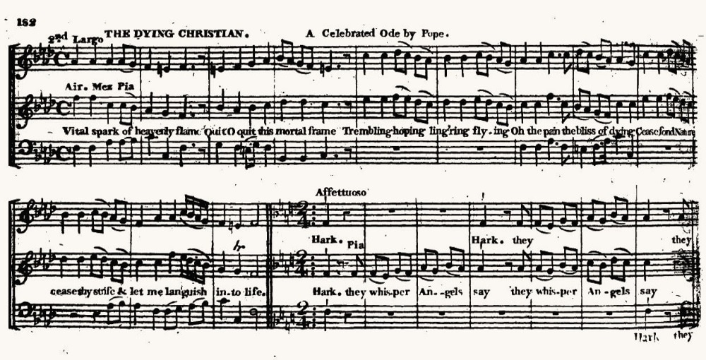 Vital spark of heavenly flame, Rippon's collection (1790), no. 182