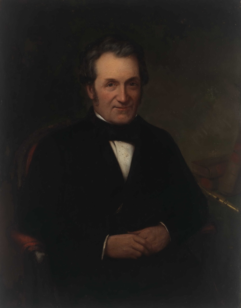 Gilbert Wright, with his golden flute; portrait by James Anderson, 1859; State Library of New South Wales
